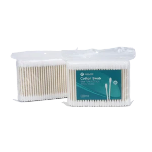 Manufacturer Round Pointed Tip Cotton Bud 200pcs Paper Stick Cotton Swab with PP Bag