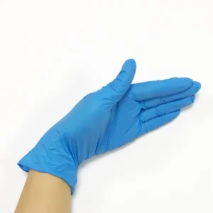 Manufacturer Supplies Blue Powder free Disposable Medical Examination Gloves and Nitrile Gloves