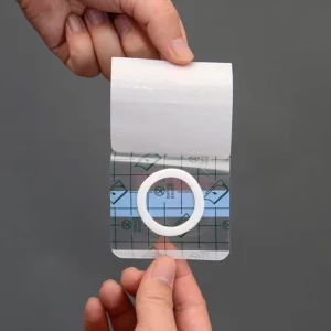 Manufacturer Waterproof PU Film Transparent Plaster Empty Patch Ring Three-Veils Navel Patch Class I EOS