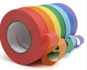 Manufacturer’s Crepe Paper Roll High Temperature Resistant Writeable Packing Tape for Car House Stucco Masking Tape