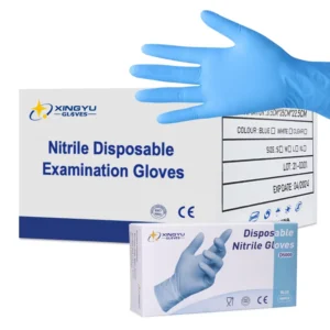 Manufacturers Gloves Powder Free Disposable Nitrile Gloves Examination Blue Nitrile Gloves Powder Free