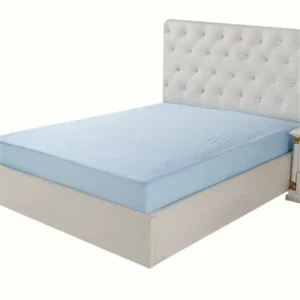 Mattress Pad Cover Factory Manufacture Cooling Waterproof White 100% Polyester 40 Adults Plain Waterproof Sheet Knitted Bed Mat