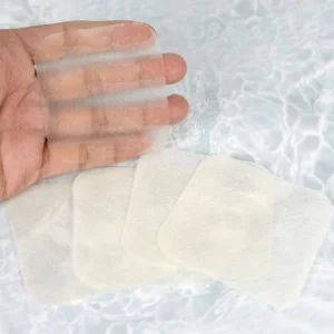 Meanlove Yellow Banana Fiber & Organic Cotton 1 2 Layer Reusable Facial Makeup Remover Pads OEKO TEX & FSC Certified Vegan