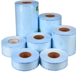 Med healthily Class I Medical Flat Reel Roll Sterilization Pouches EOS Disinfecting Blue Color CE Certified 3 Year Shelf Life