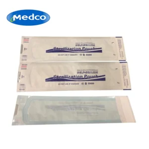 Medco Disposable Medical Sterile Self Sealing Bag Ethylene Oxide Sterilized White Class II for Dental Clinic Hospital Packaging