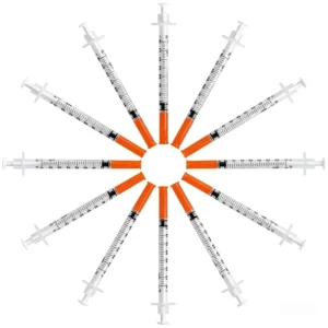 Medical 1cc 29g 30g 31g 32g Disposable Syringe Insuline 4mm 6mm 8mm 12.7mm 1ml Case Insulin Syringe Can Be Used Animals