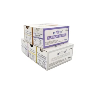 Medical Absorbable POLYGLACTIN PGA 910 PGA PGLA Surgical Sutures with Needle Usp 2-6/0