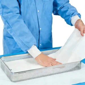 Medical Absorbent Tray Liners Spunlace Nonwoven Woodpulp Cellulose Polyester