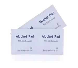 Medical Antibacterial 75% Alcohol Wet Wipes Prep Pad Swabs Custom Individual Package Box