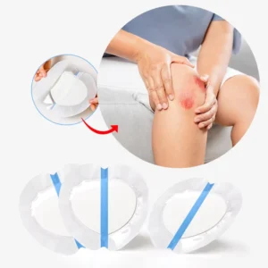 Medical Apple Shape 3 Layer Design Highly Absorbent Hydropolymer Adhesive Transparent Foam Wound Dressing