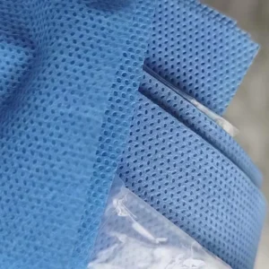 Medical Blue SMMS Nonwoven Fabric AAMI Level 3 Surgical Gown Material