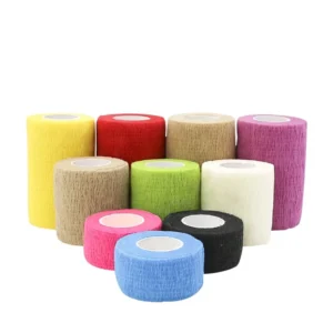Medical Breathable Colorful Elastic Cohesive Wrap Self Adhesive Bandage