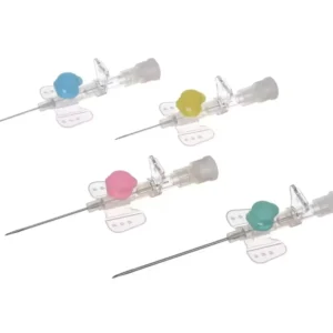 Medical Butterfly Disposable Pet Indwelling Needle for Dog Use 18G 26G Sizes IV Cannula with Injection Port