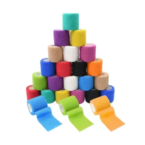 Medical Class I Self Adhesive Rubber Glue Elastic Bandage Wound Dressing Tape Sports Training Finger Compression Breathable OEM