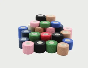 Medical Colored Self Adhesive Elastic Bandage Wrap 2.5cm*4.5m 5cm Width 5m Length Non-Woven Cohesive Sports Tape