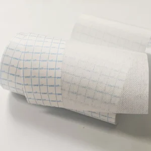 Medical Consumable Non Woven Fabric Medical Adhesive Dressing Tape Fixation Roll White Non woven Fixing Roll