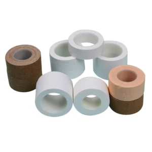 Medical Consumable Supplier Good Stickness Surgical Tape Adhesive Cotton Fabric Skin Color Zinc Oxide Plaster Tape