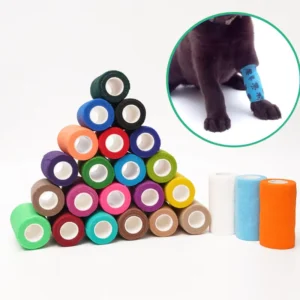 Medical Consumables Colored Adhesive Elastic Bandage Self Adhesive Non Woven Cohesive Bandage
