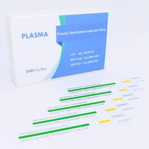 Medical Consumables Plasma Sterilization Chemical Indicator Strip Highly Sensitive Green to Yellow Color Change Non Toxic Ink
