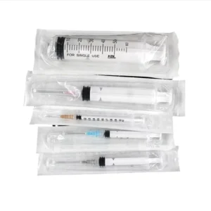 Medical Consumables Syringe 3ml 5ml 10ml Medical Surgical Disposable Injection Syringe with Needle