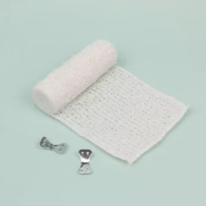 Medical Cotton Crepe Bandage 3Y 4Y 5Y 5M 10M Elastic Compression Bandage with Red and Blue Thread