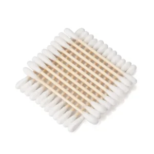 Medical Cotton Swabs Biodegradable Wooden Cotton Buds