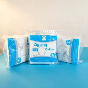 Medical Cotton Wool Roll Soft and Clean High Absorbent CE Certified Bleached Cotton Wool Braided Cotton Zigzag Rope
