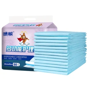 Medical Disposable Fluff Underpads For Adults Waterproof Diaper 50 Pck Absorbent 80×90 Dog Pee Pads Pet Underpad