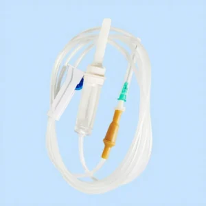 Medical Disposable Infusion Set with PVC Tubing with Needles 180cm 200cm Animal Can Used