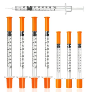Medical Disposable Insulin Syringe 1ml with Regular Needle U 40 U 100 EO Sterile