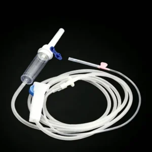 Medical Disposable Pet Care Sterile IV Infusion Giving Set with Regulator 1.8m 2m Length with Luer Lock Needles