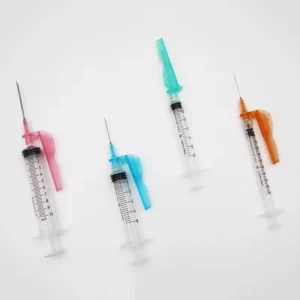 Medical Disposable Plastic Sterile Luer Slip Luer Lock Injection Syringe with Safety Needles