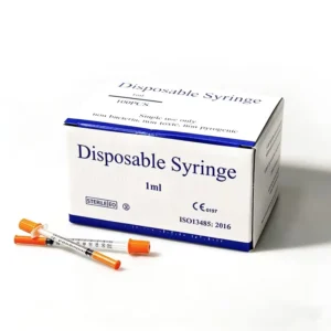 Medical Disposable Safety Sterile Insulin Syringe 31 Gauge 1ml case 31g 8mm Painless Needle ISO 13485 Certified Vet Use