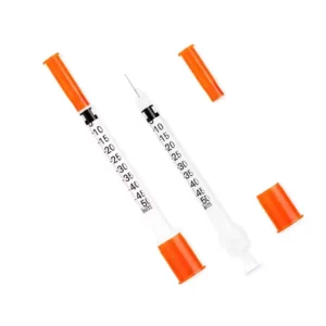 Medical Disposable Sterile 32 Gauge Insulin Syringe With Fixed Ultra Fine Needle U-40/U-100 0.3ml 0.5ml 1ml