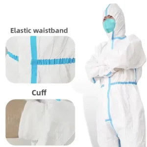 Medical Disposable Surgical Gown Protective Coverall Hood Accessories High Grade Coated Fabric Individual Packaging for Farms