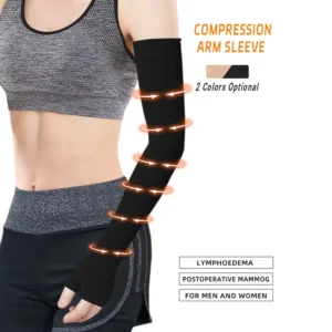 Medical Elastic Bandage Post Mastectomy Compression Sleeve Lymphedema Compression Arm Sleeve Advanced Protection 20 30mmhg
