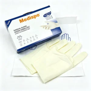 Medical Examination Powder Free Disposable Sterile Latex Gloves OEM Package Hospital Work Surgical Sterile Latex Gloves