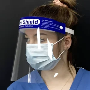 Medical Facemask Goggles Transparent PET Face Shield with Anti-Fog Eye Disposable Protective Face Masks Suppliers