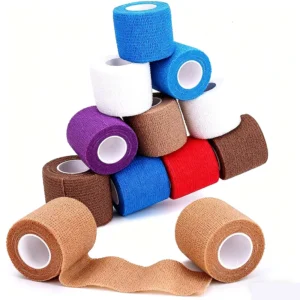 Medical Factory OEM 4.5M Colored Self Adhesive Non Woven Cohesive Bandage Adhesive Elastic Bandage