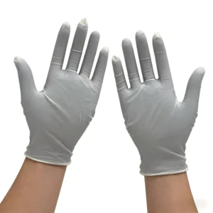Medical Gloves Nitrile White Textured Fingertips Customizable Low MOQ Food Grade Powder Free Exam Hands