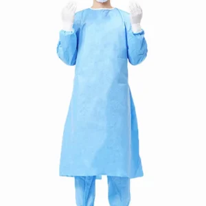 Medical Grade Advanced Protection Soft Highly Fluid Repellent Surgical Gown 3 Layer SMS Medical Protective Clothing