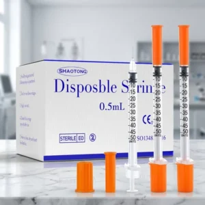 Medical Grade Animal Insulin Syringe 0.5ml 1ml Size 29G 30G 31G Sterile Breeding Supply