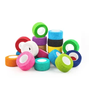 Medical Grade Cohesive Bandage Latex Free Stretch Bandage for First Aid Muscle Support Care