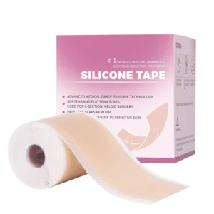 Medical Grade Custom Silicone Scar Removal Tape Clear Sheets Fabric Anti Wrinkle Patch for Surgical Scars 120 X 1.5