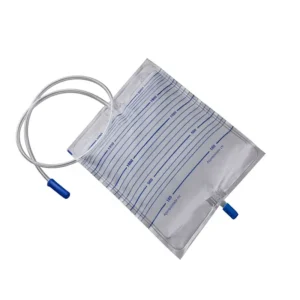 Medical Grade Disposable 2000 ML T valve Urine Bag Thick Film Drainage Bag for Urethral Catheterication Kit