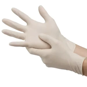 Medical Grade Disposable Latex Examination Gloves Powder Free Low Allergen Anti Slip Waterproof 4-5 Mil Thickness Hospital