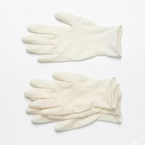 Medical Grade Disposable Latex Examination Gloves Powder Free Low Allergen Waterproof Anti Slip Safety Cuff 24cm 4 5MIL