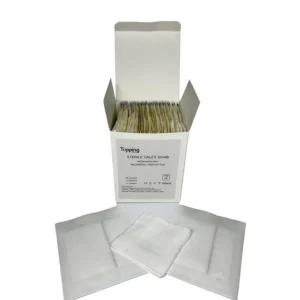 Medical Grade Lint Free Gauze Sponge 8ply Thickened Sterile Cotton Gauze Swab Disposable Surgical Wound Dressing for Clinic
