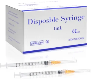 Medical Grade PP 1ml Veterinary Syringes Luer Lock with Needle Disposable Safety Syringe 1cc