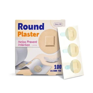 Medical Grade Round Plaster Sterile Adhesive Wound Bandages PE Breathable Spot Band Aids for Injection Hole & Small Wounds